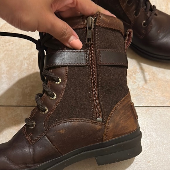 UGG Dark Brown Leather Boots - Picture 3 of 8